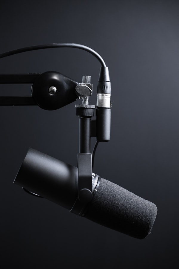 Setup de podcast haut de gamme
